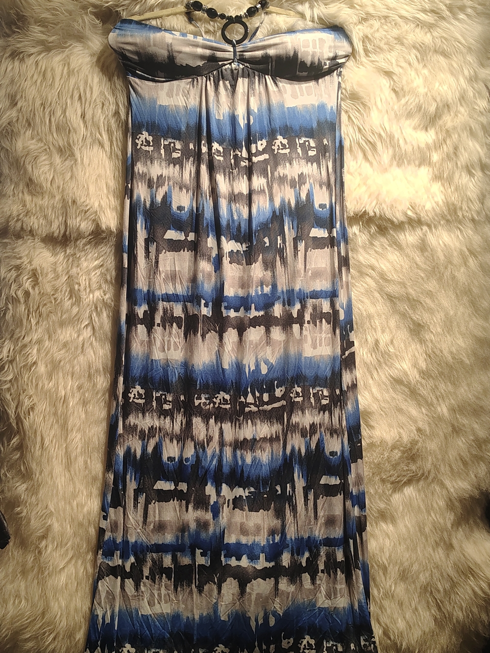 Kiwi Brand Strapless Beaded Maxi dress